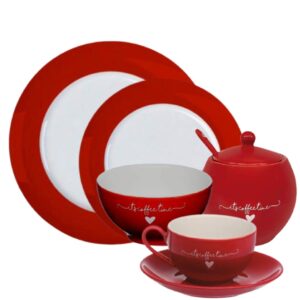 Aparelho de Jantar e Chá Natal 31pç Porcelana Germer