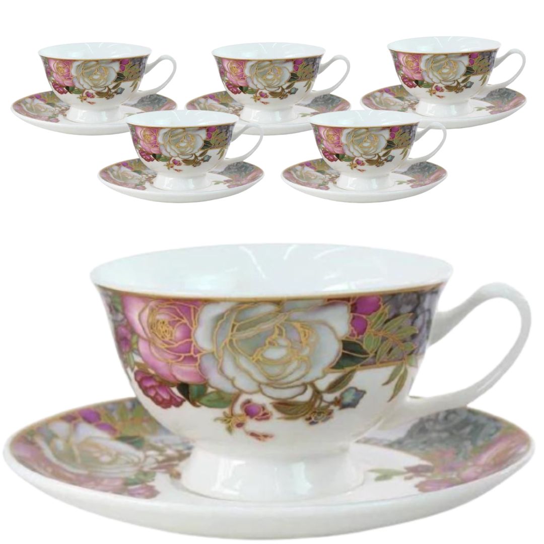 Jogo Xícaras para Chá Porcelana Bloom 200ml 6un Rocie - Image 2