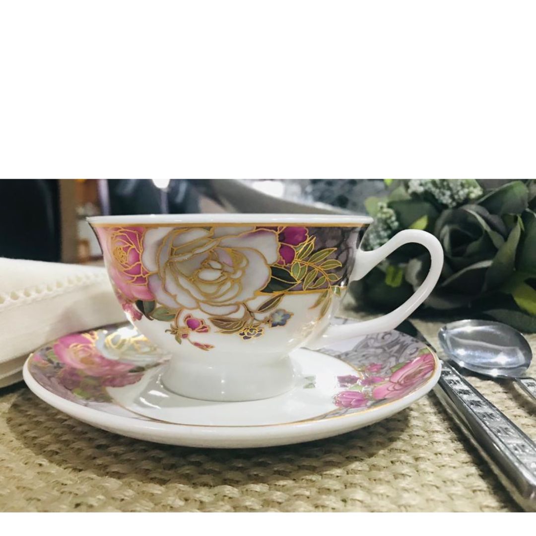 Jogo Xícaras para Chá Porcelana Bloom 200ml 6un Rocie - Image 5