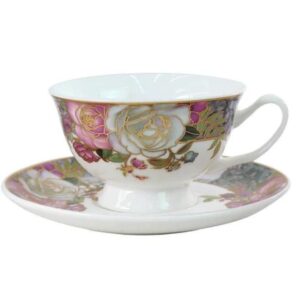 Jogo Xícaras para Chá Porcelana Bloom 200ml 6un Rocie