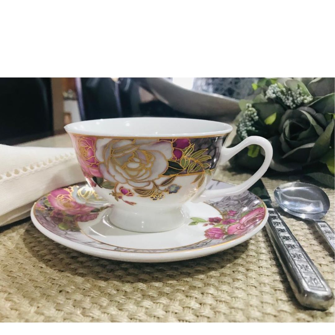 Jogo Xícaras para Chá Porcelana Bloom 200ml 6un Rocie - Image 4