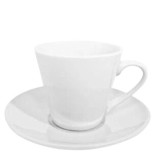 Jogo Xícaras para Cafe Porcelana Branca Kook 80ml 6un Rio de Ouro