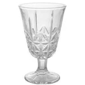 Jogo Taças Lapidadas Transparente Stella 230ml 6un BonGourmet