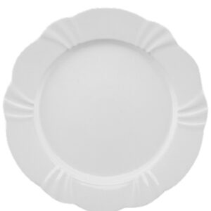 Jogo Pratos Rasos Soleil White 29cm Porcelana 6un Oxford