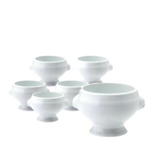 Jogo de Bowls p/ Sopa 450ml 6un Porcelana Branca Schmidt