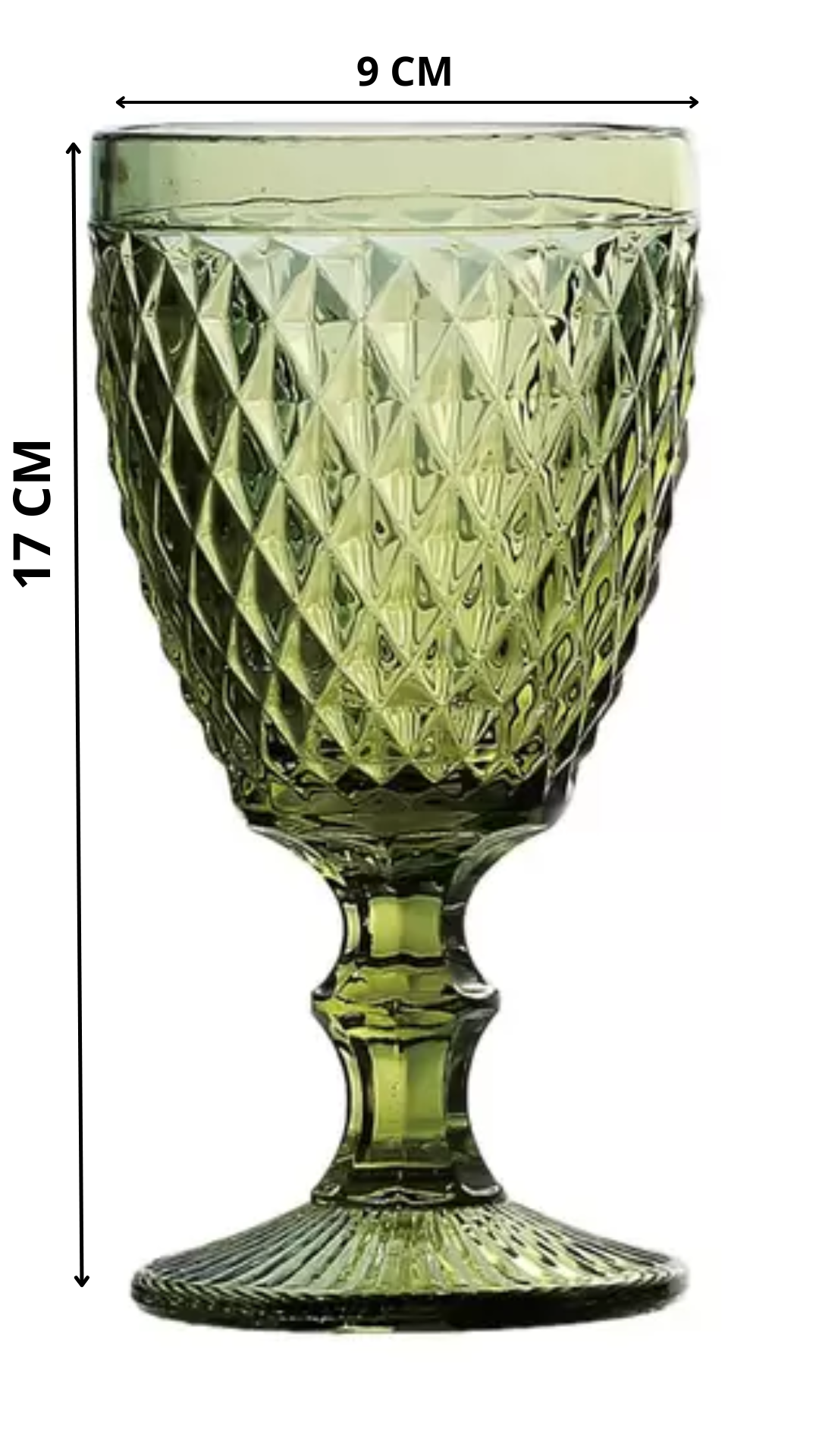 Jogo Taças Bico Abacaxi 260 Ml 6un Verde - Image 3
