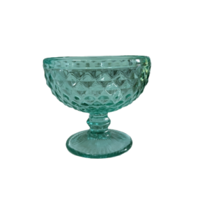 Jogo Taças Sobremesa Bico abacaxi Verde Água Lyor