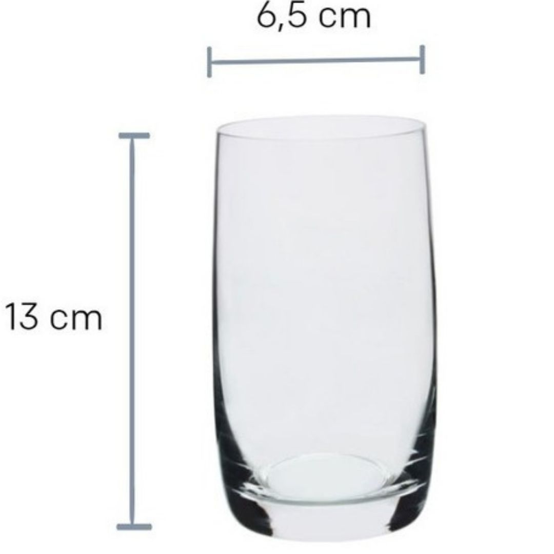 Jogo Copos Cristal Ecologico Long Drink Ideal 380ml 06un Bohemia - Image 2