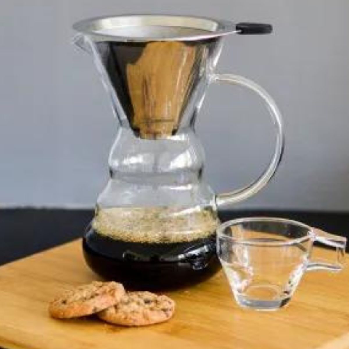Cafeteira Vidro Resistente à Calor com Filtro em Inox 500ml Lyor - Image 3