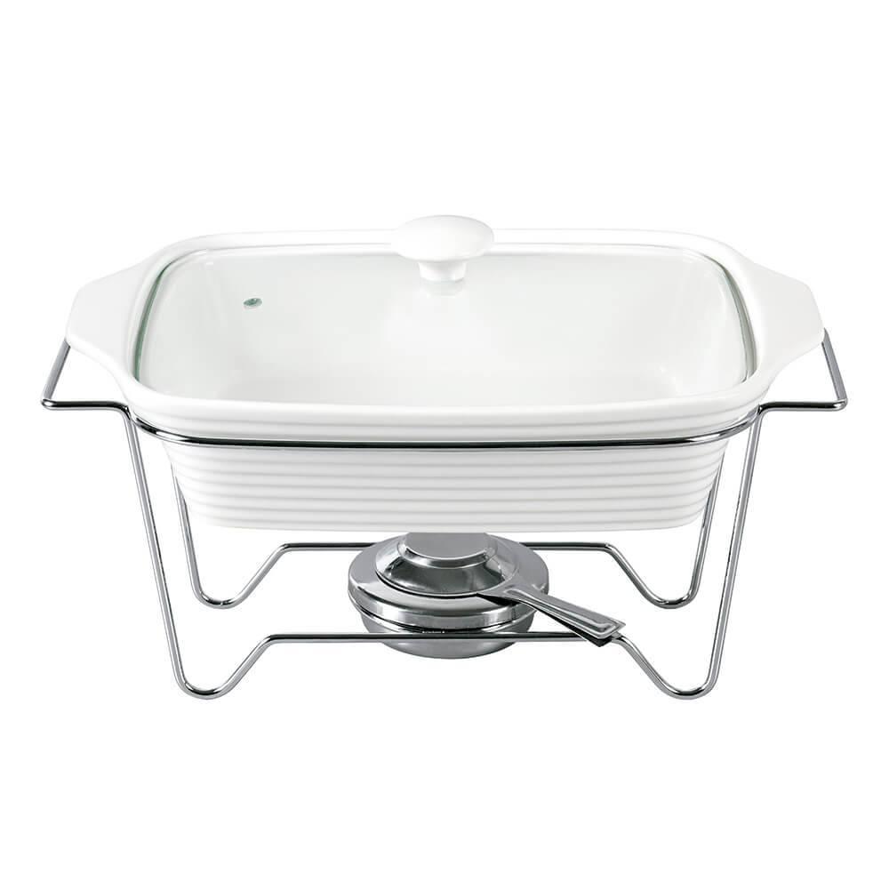 Rechaud Refratário Porcelana 42x25x22cm com Queimador 2,8lts Dynasty