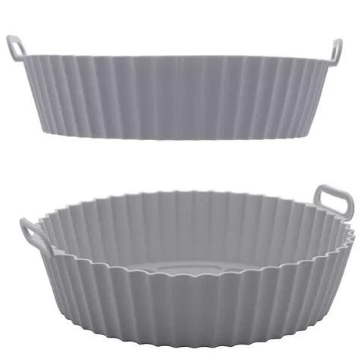 Forma e Tapete Silicone Air Fryer Cinza 2pç Lyor - Image 2