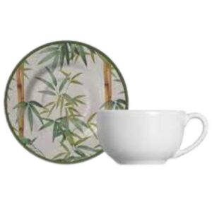 Jogo de  Xicaras para Chá Bambu 200ml  6un Aleanza