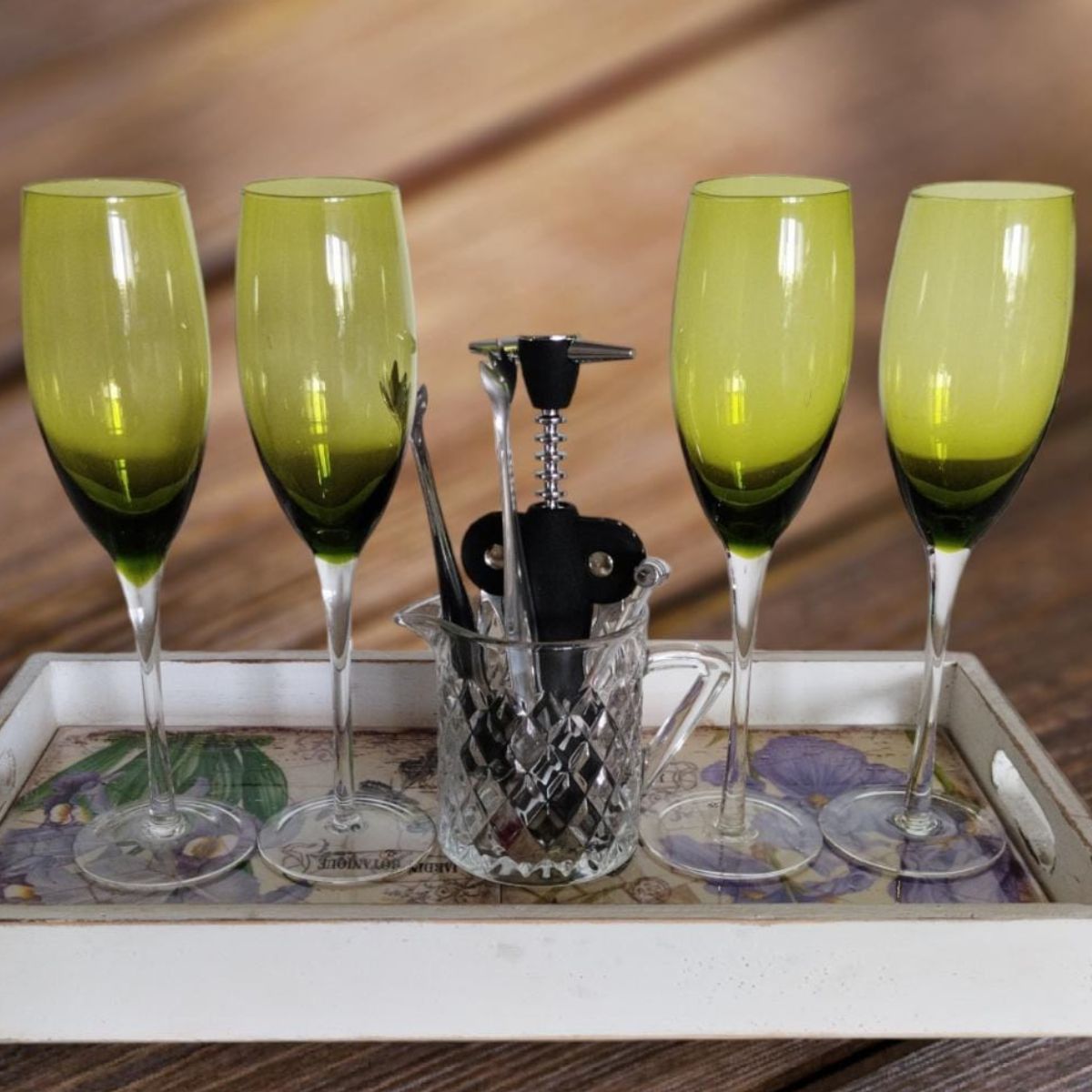 Jogo de Taças para Champanhe Vidro Verde 200ml 6un Class Home - Image 4