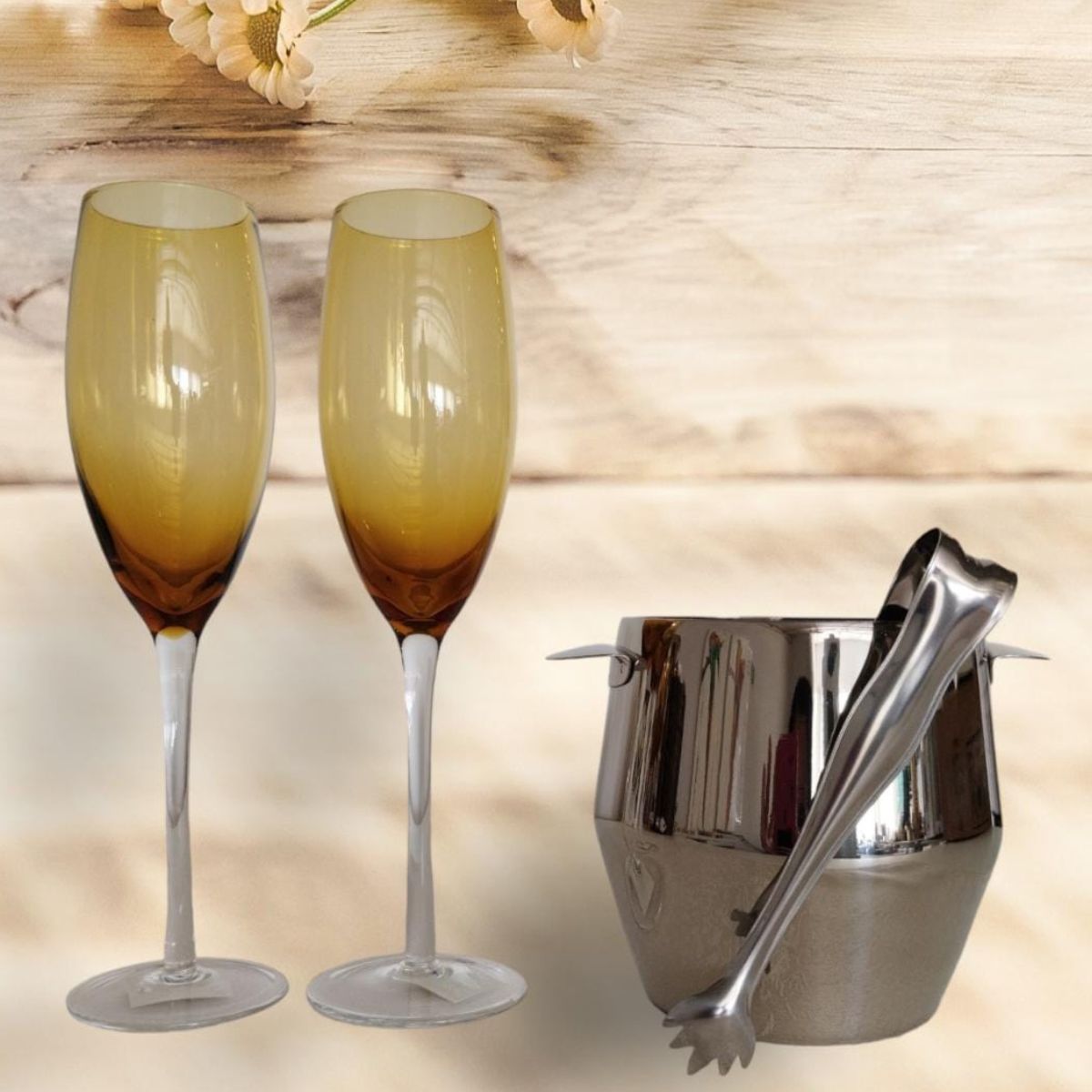 Jogo de Taças para Champanhe Vidro Âmbar 200ml 6un Class Home - Image 3