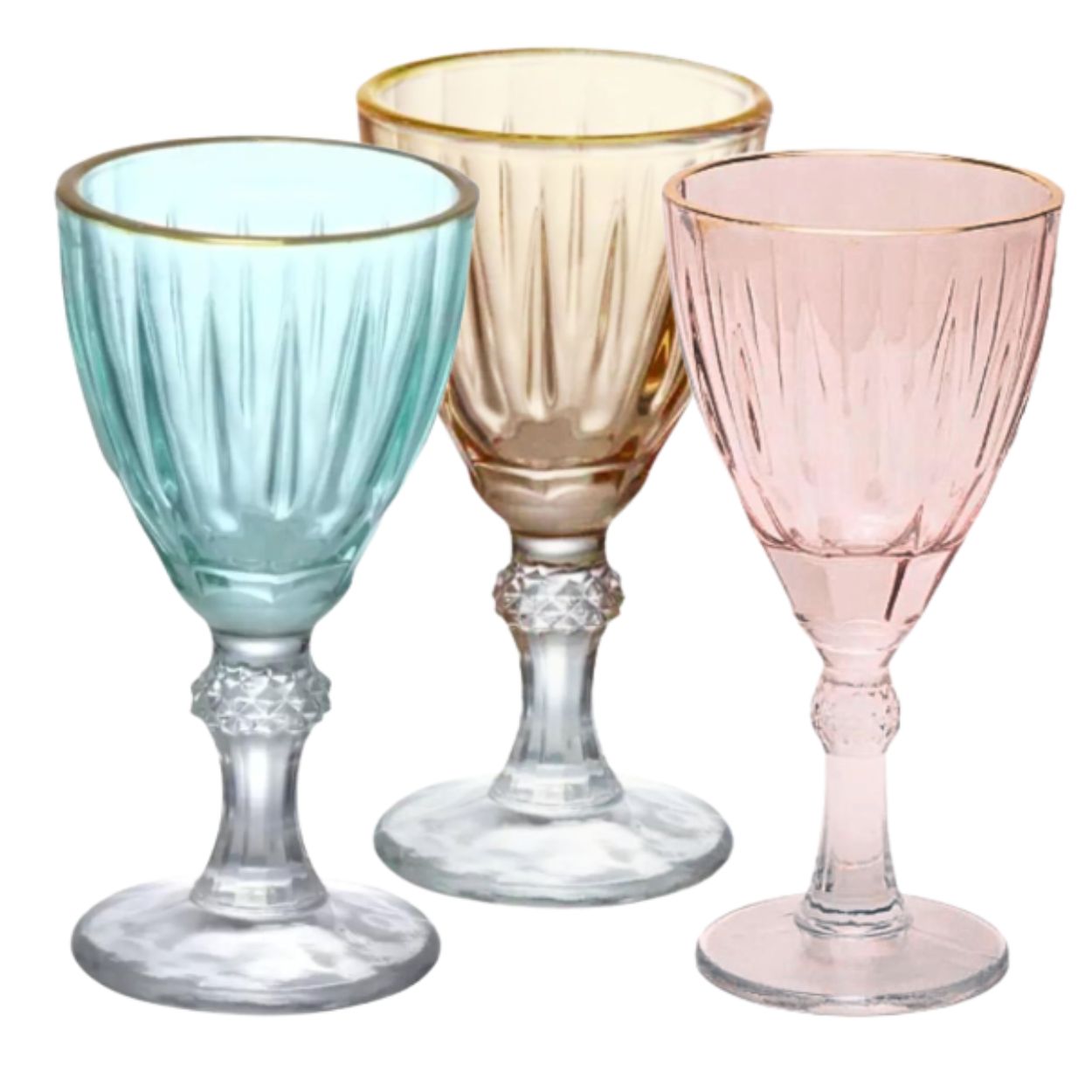Jogo Taça para Licor Dominic Borda Dourada Colorida 55ml 6pc Hauscraft - Image 6
