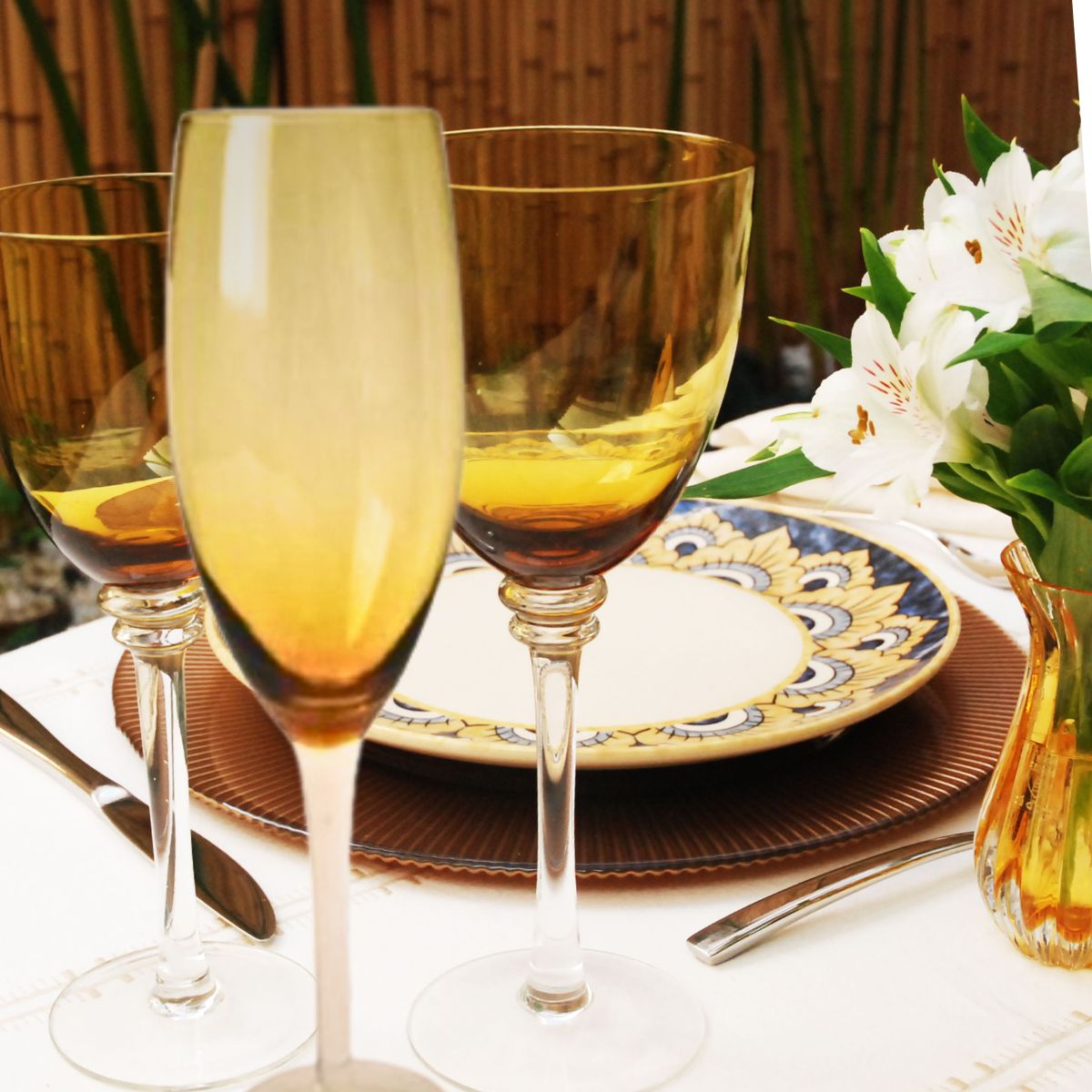 Jogo de Taças para Champanhe Vidro Âmbar 200ml 6un Class Home - Image 2