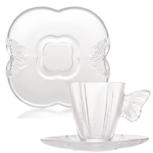 Xícara para Café de Vidro Butterfly 80ml  4un Wolff