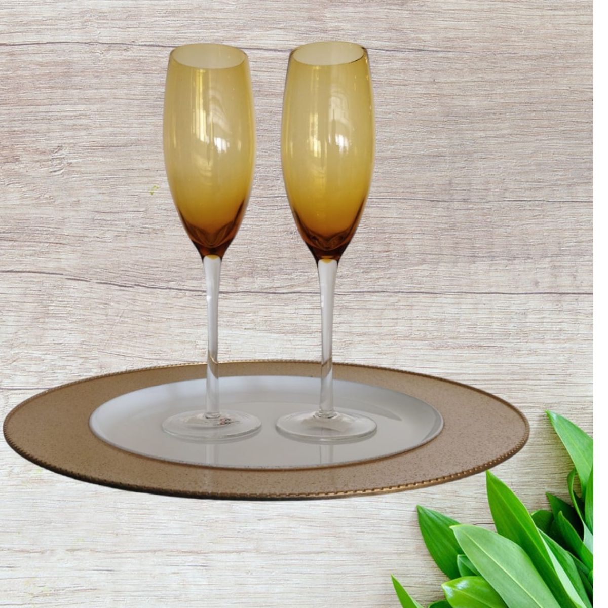Jogo de Taças para Champanhe Vidro Âmbar 200ml 6un Class Home - Image 4