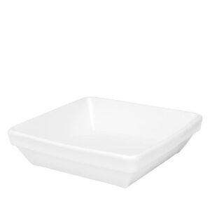 Travessa Refratária Empilhável Porcelana Branca 15x15x4.2cm e  450ml  Oxford
