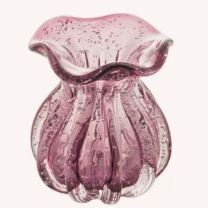 Vaso de Vidro Italy Rose  11x13cm Wolff