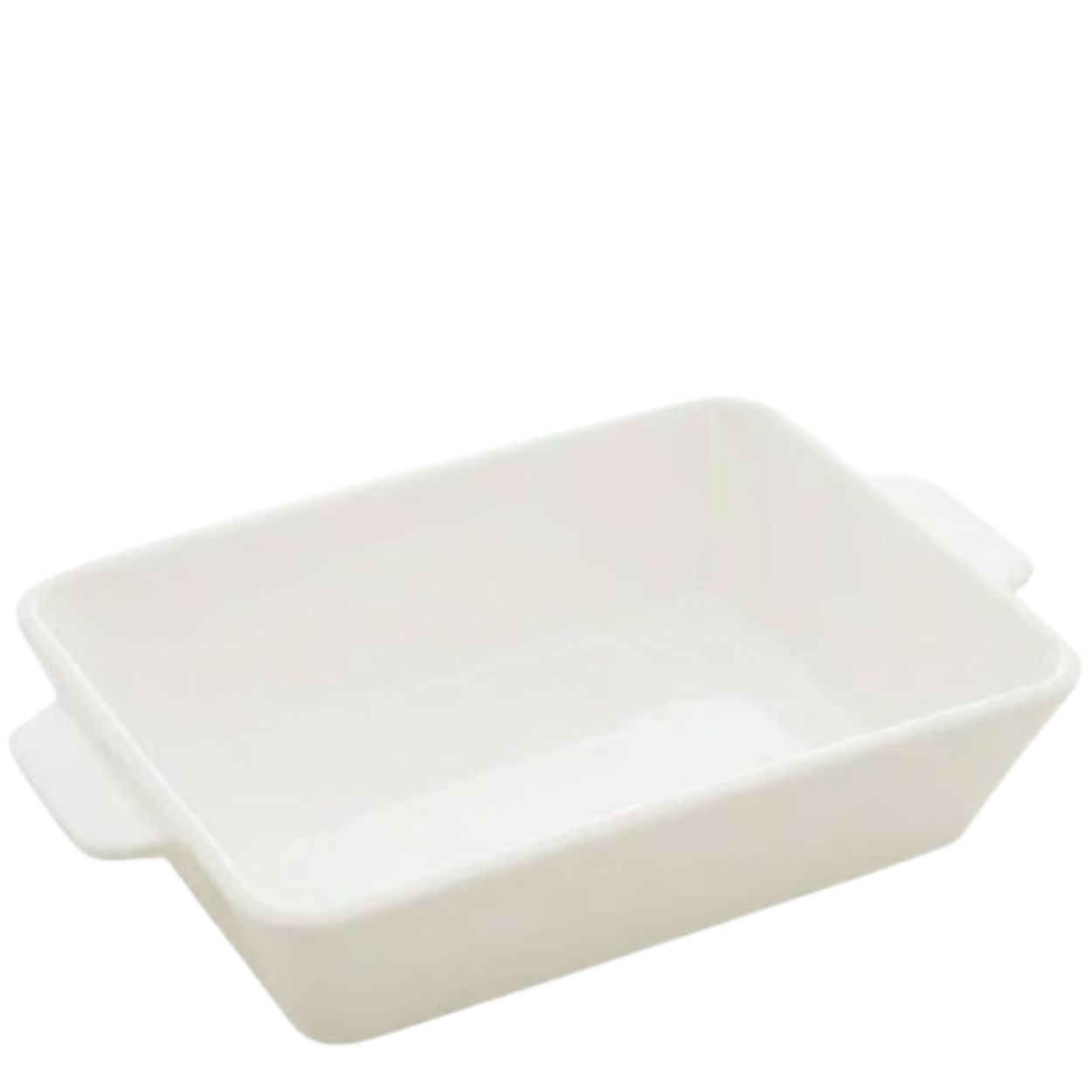 Travessa e Assadeira Refratárias Porcelana Branca com Alça 34x20,5x5cm Basic - Image 2