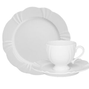 Jogo para Lanche Soleil White 18pç Porcelana Oxford