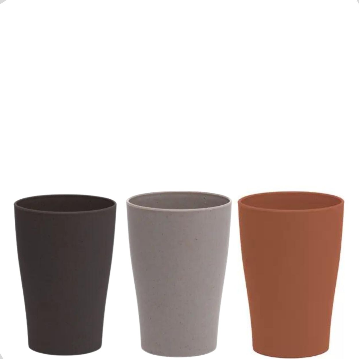Copo em Fibras de Pinho 27cm 300ml 3 cores 6un Wolff - Image 2