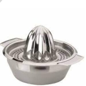 Espremedor de Frutas Manual para Suco de Laranja ,limão de Inox 9,5x13x16cm Mimo Style