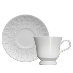 Jogo Xícaras para Chá 200ml Porcelana Tassel 6un Germer
