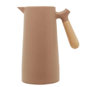 Garrafa Térmica Nordica Nude com Ampola e Cabo Madeira 1lt. Wolff