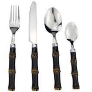 Faqueiro Aço inox 24pç Bambu Escuro Dynasty