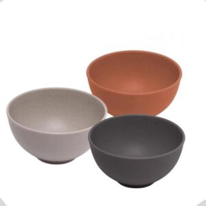 Bowl em Fibras de Pinho 390ml 11,5x6cm 3 cores 6un Wolff
