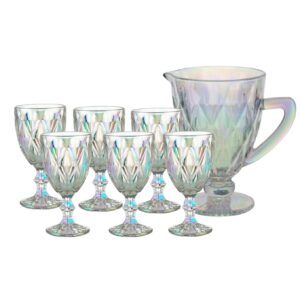 Jogo Jarra e Taças Diamond 7pç Rainbow