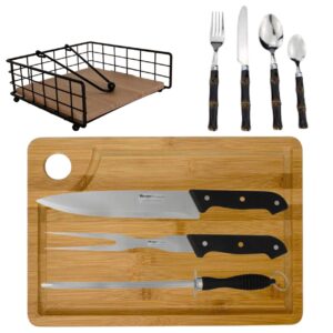 Jogo Utensílios para Churrasco 29pç para Área Gourmet Dia dos Pais