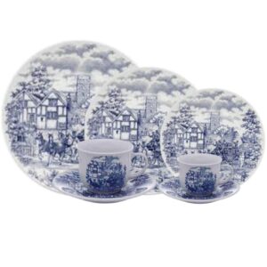 Aparelho de Jantar, Chá e Cafe 42pcs Cena inglesa Biona Oxford