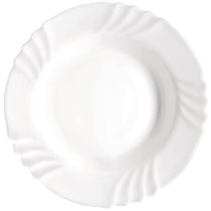 Jogo Pratos Fundos Vidro Opaline 24cm 6un para Bares e Restaurantes Ebro