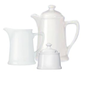 Jogo pra Chá Bar Hotel Porcelana Branca 3pç Germer