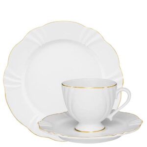 Xícara para Chá e Prato Sobremesa 18pç Soleil Vitoria Oxford
