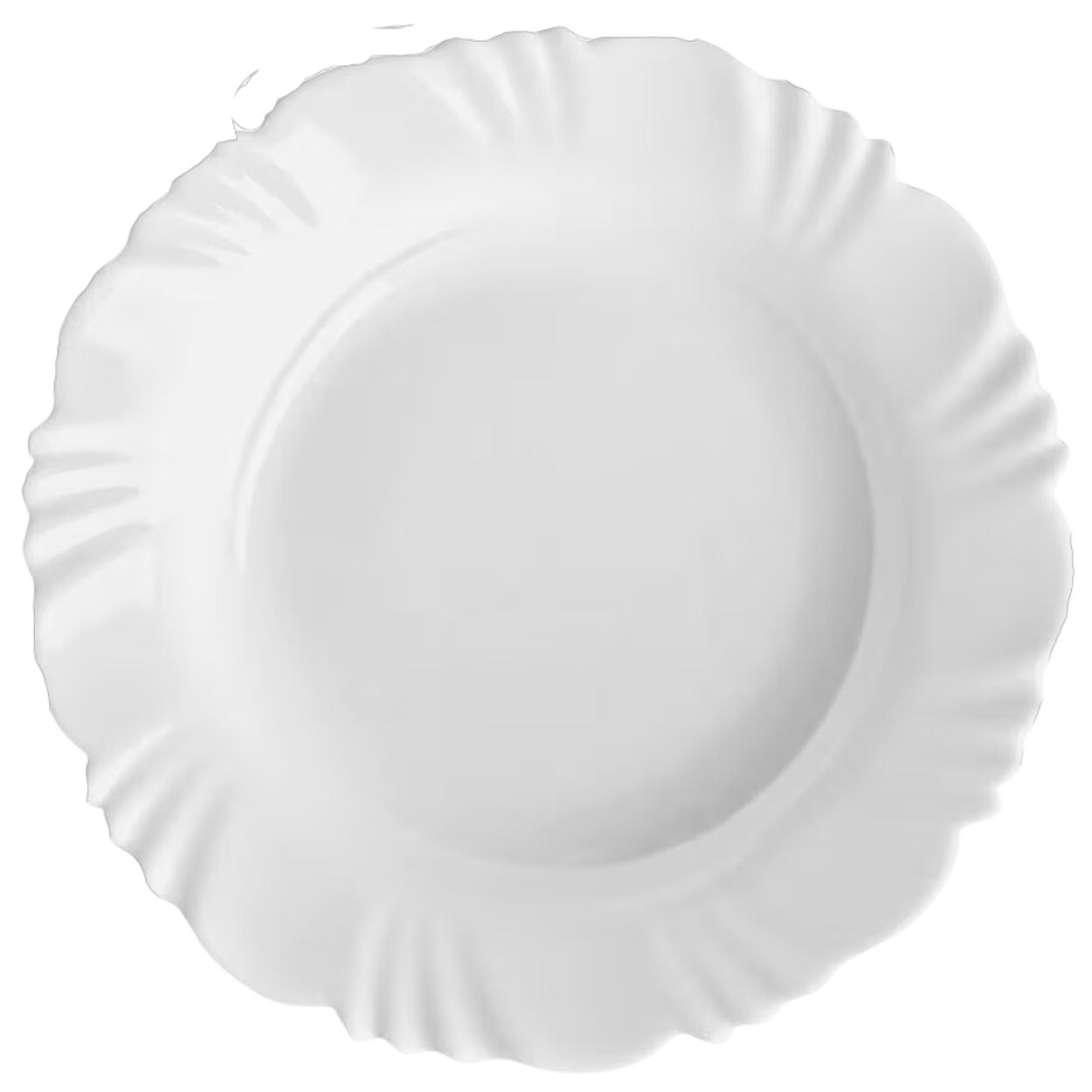 Jogo Pratos Sobremesa Vidro Opaline 19cm 6un para Bares e Restaurantes Ebro