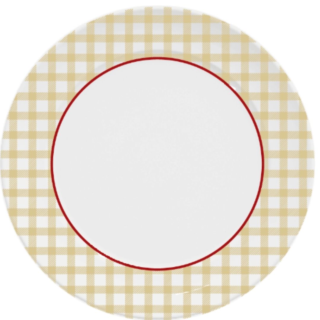 Aparelho de Jantar 24pç Versa Natal Clássico Vermelho Porcelana Germer - Image 2