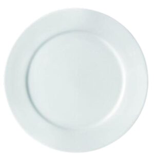 Prato Raso Bar Hotel 24.5cm com 24un Porcelana Branca Germer