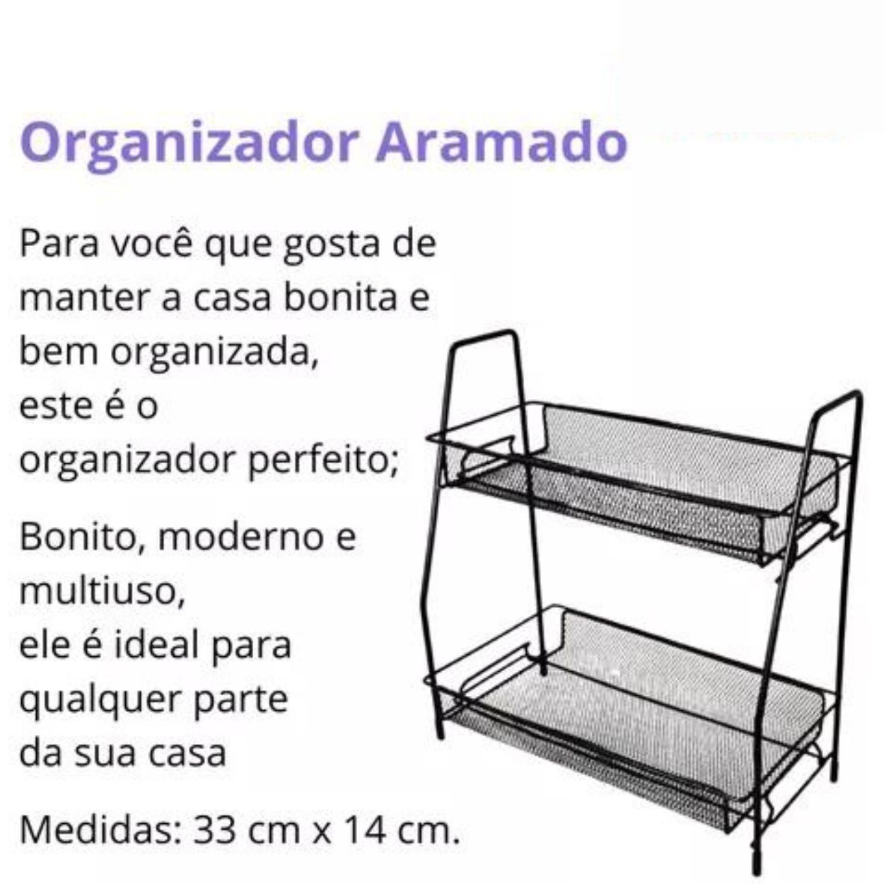 Organizador Armário Porta Tempero Estante Multiuso Em Metal - Image 5