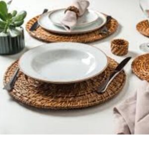 Sousplat Argolas para Guardanapo Ratan 12un da Yoi