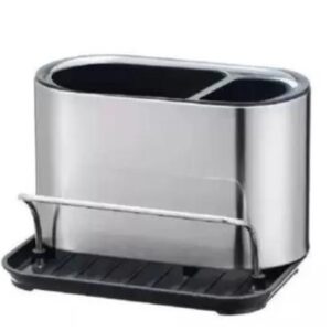 Suporte Inox para Detergente Líquido e Esponja Luxo