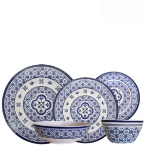 Aparelho de Jantar para 6 pessoas Melamina Estampa Azulejo