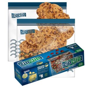 Saco Para Alimentos Zipclip Fecho Duplo 18X20cm 20un