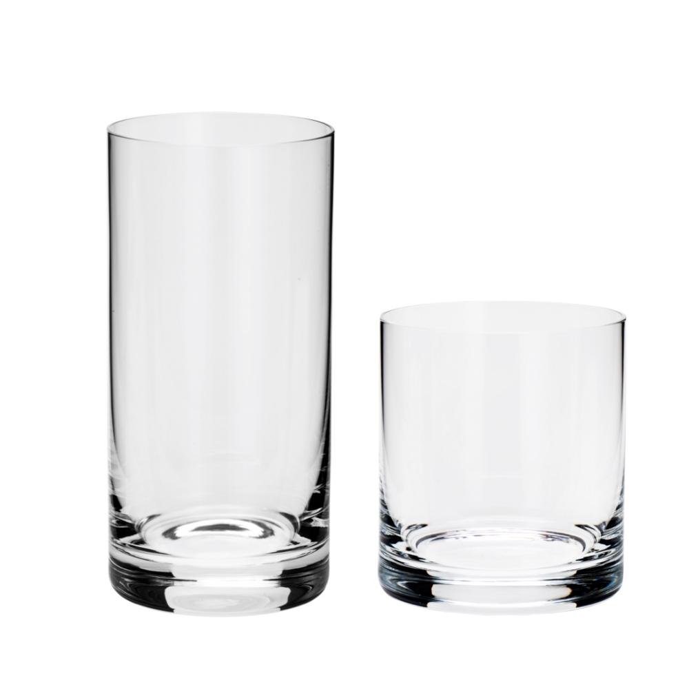 Jogo Copos Long Drink e Wisky Cristal Ecologico 12un Bohemia