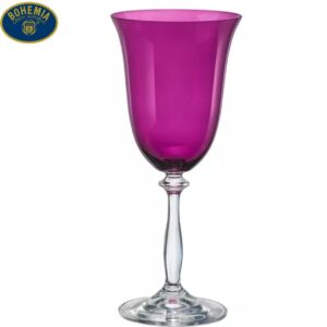 Taça Cristal Angela para Agua 350ml Violeta 6un Bohemia