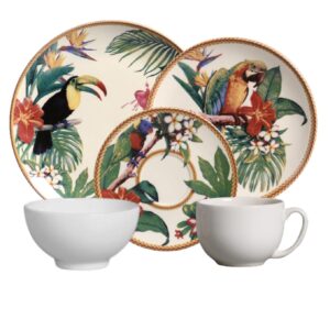 Aparelho de Jantar e Chá 30pcs Amazônia Porto Brasil