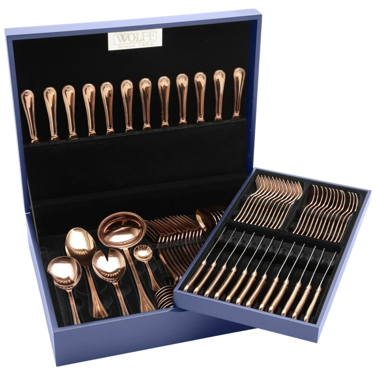 Faqueiro Geneve Rose Aço Inox com Estojo 101pç Wolff - Image 2